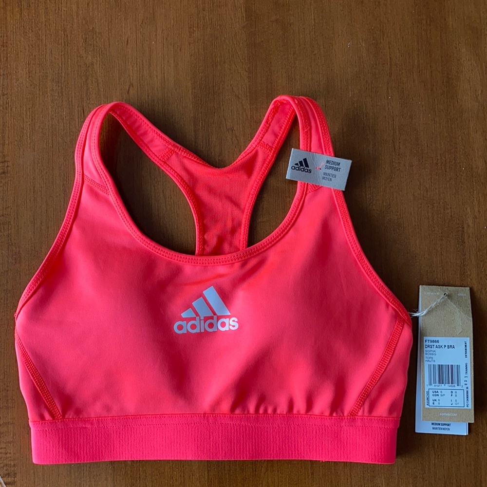 Brand New Adidas pink sports bra in a size small